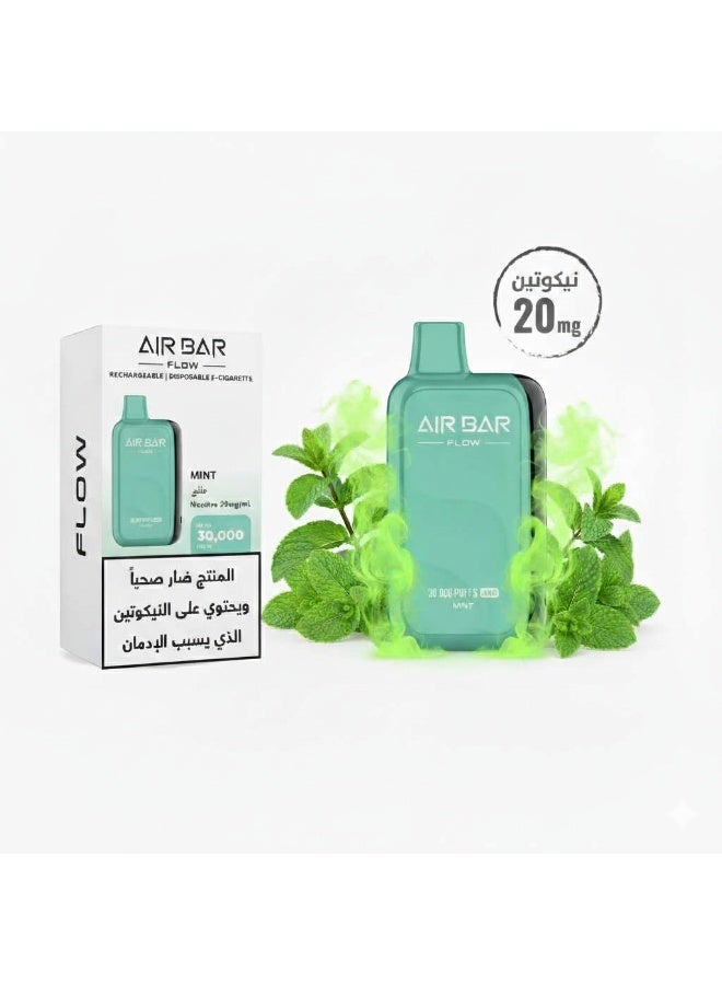 أيربار فلو منت 30000 نفخة 20 ملغ فيب دسبوزابل قابل للشحن - Image 3
